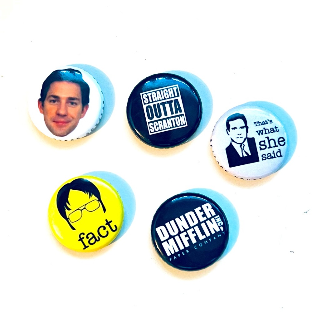 The Office TV show small button pins